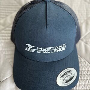 Mustang Challenge Navy Blue Snapback Hat